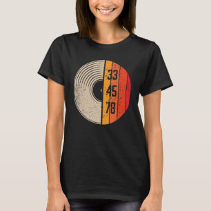 Camiseta Vintage Vinyl Records Player Record Collector Musi
