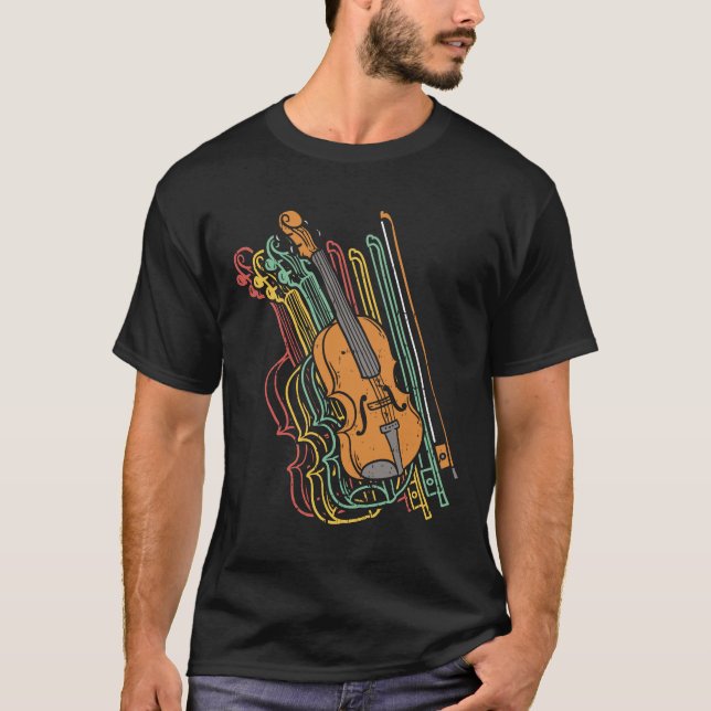Camiseta Vintage Violin Fiddle Whisperer Pun (Frente)