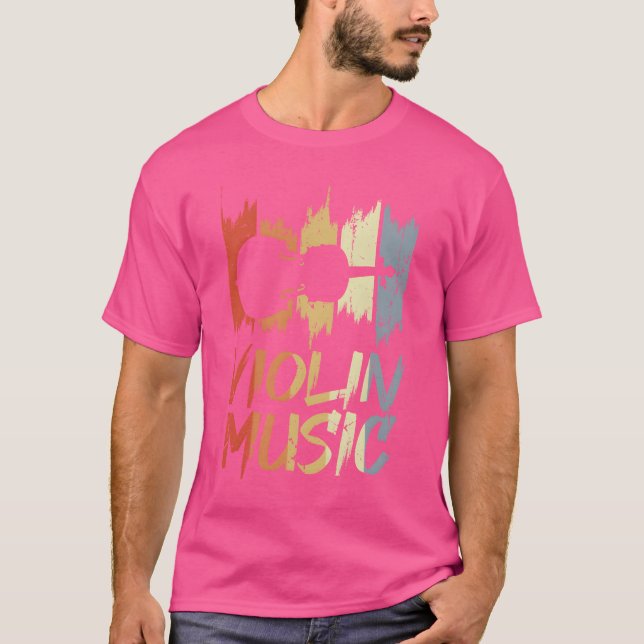 Camiseta Vintage Violin Music (Frente)