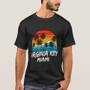 Camiseta Vintage Virginia Key Miami Palm Surfing 70'S Souve