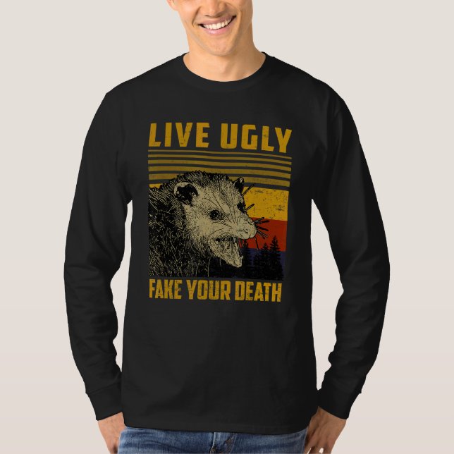 Camiseta Vintage Vive Feia Sua Morte Possível (Frente)
