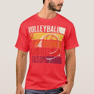 Camiseta Vintage Voleibol É Meu Seaso Favorito