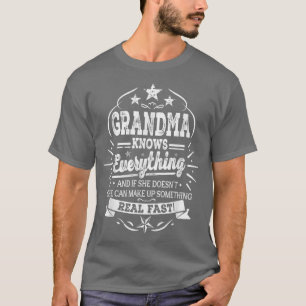 Camiseta Vintage vovó sabe tudo que as mulheres são engraça