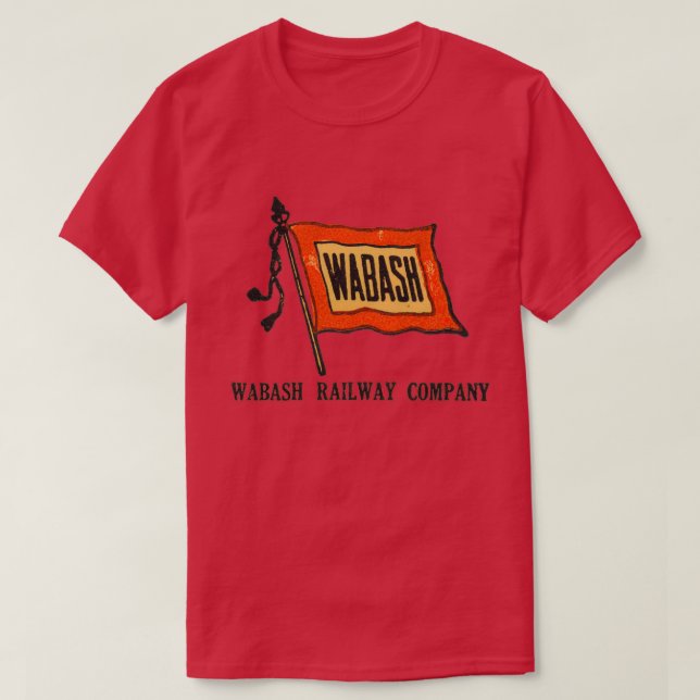 Camiseta Vintage Wabash Railroad 1 (Frente do Design)