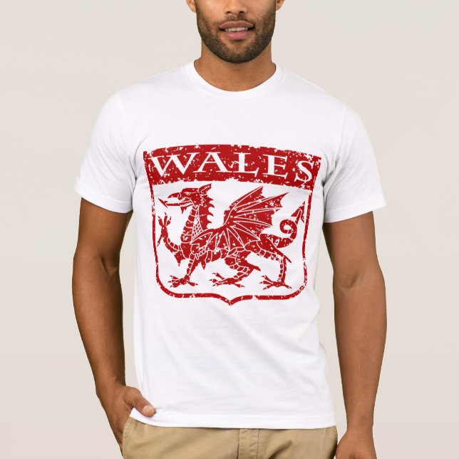 Camiseta Vintage Wales (Frente)