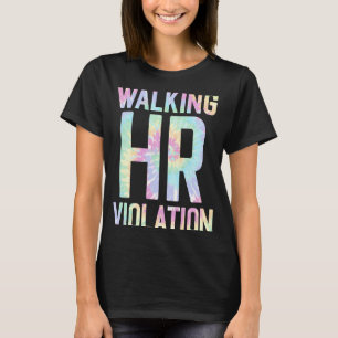 Camiseta Vintage Walking HR Violação Recursos de Piada Huma
