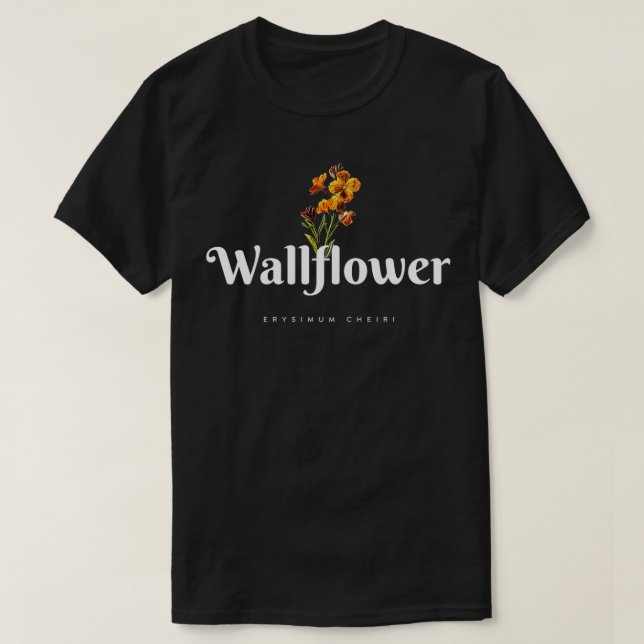 Camiseta Vintage Wallflower (Frente do Design)