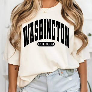 Camiseta Vintage Washington Shirt, Presente Patriótico para