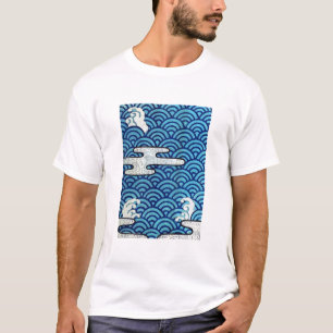 Camiseta Vintage Wave & Cloud