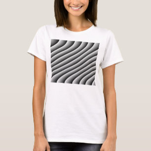 Camiseta Vintage Wavy Lines Ladies T Shirt