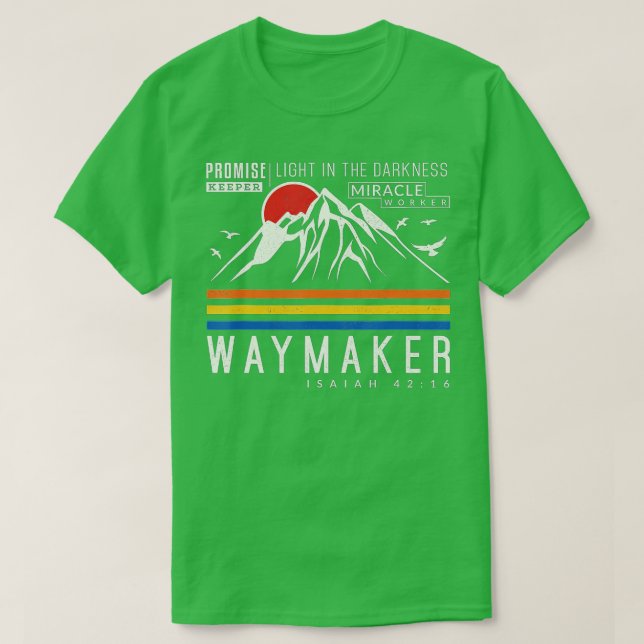 Camiseta Vintage Waymaker Promise Keeper Miracle Worker -  (Frente do Design)