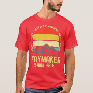 Camiseta Vintage Waymaker Promise Keeper Miracle Worker Chr