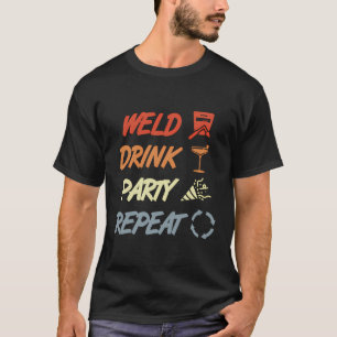 Camiseta Vintage Welding Piadas