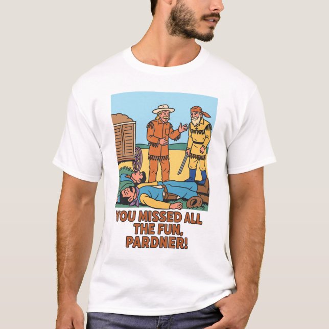 Camiseta Vintage Western Cartoon (Frente)