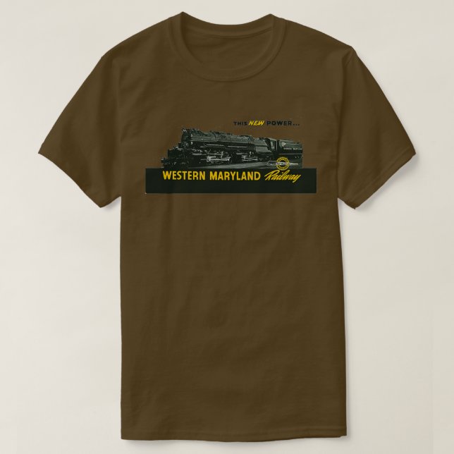 Camiseta Vintage Western Maryland Railroad (Frente do Design)