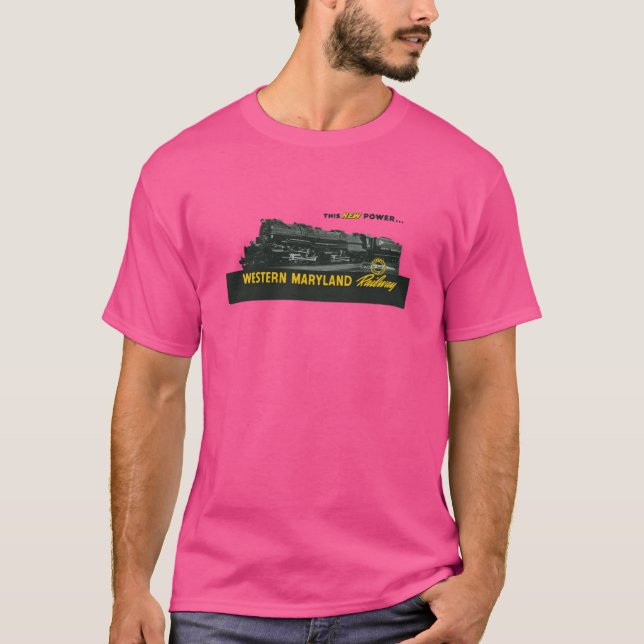 Camiseta Vintage Western Maryland Railroad (Frente)