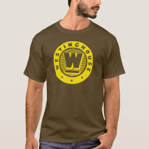 Camiseta Vintage Westinghouse Logotipo Dourado T-Shirt