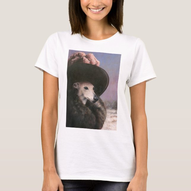 Camiseta Vintage Whippet Lady T-shirt (Frente)