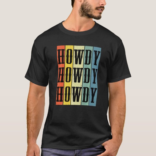 Camiseta Vintage White Howdy Rodeo Oeste do Sul (Frente)