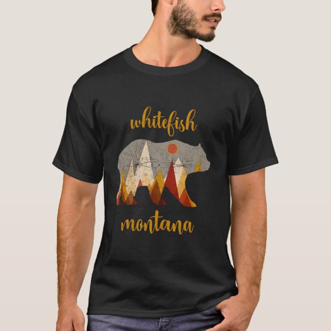 Camiseta Vintage Whitefish Montana (Frente)