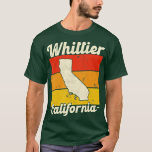 Camiseta Vintage Whittier California Retro Sunset State Ou