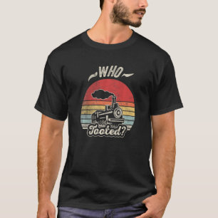 Camiseta Vintage Who Tooted Train Model Railroad Conductor
