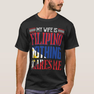 Camiseta Vintage Wife É Filipino Nada Me Assusta Philipp