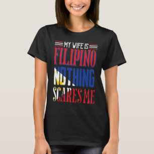 Camiseta Vintage Wife É Filipino Nada Me Assusta Philipp