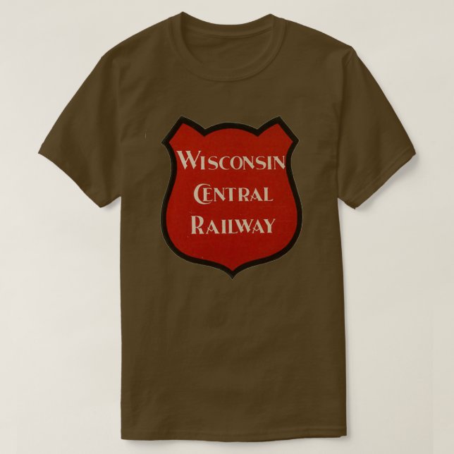 Camiseta Vintage Wisconsin Central Railroad (Frente do Design)
