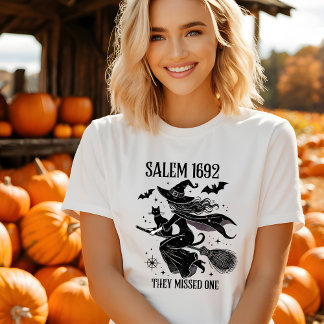 Camiseta Vintage Witch 1692 Halloween Tshirt