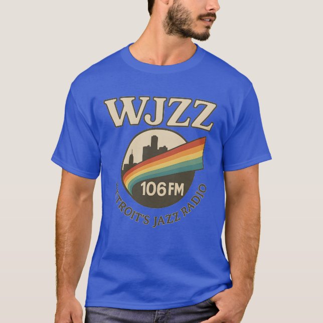 Camiseta Vintage WJZZ 106 FM (Frente)