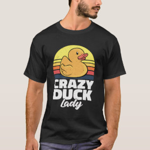 Camiseta Vintage Women Ducking Retro Crazy Rubber Duck Lad