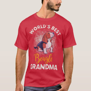 Camiseta Vintage World's Best Beagle Dog Grandma Engraçado