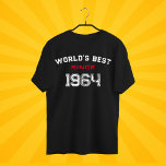 Camiseta Vintage World's Best from 1964 60th Birthday<br><div class="desc">Entra em estilo com a Melhor Camisa do Mundo Vintage desde 1964 - celebrando 60 anos de vida lendária! Feito com uma mistura de retrorreflectores e eterno de frio, esta árvore é mais do que apenas tecido; é uma declaração. Deixe o mundo saber que a grandeza foi nascer em 1964,...</div>