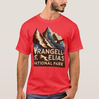 Camiseta Vintage Wrangell Rua Elias National Park Eagle TSh