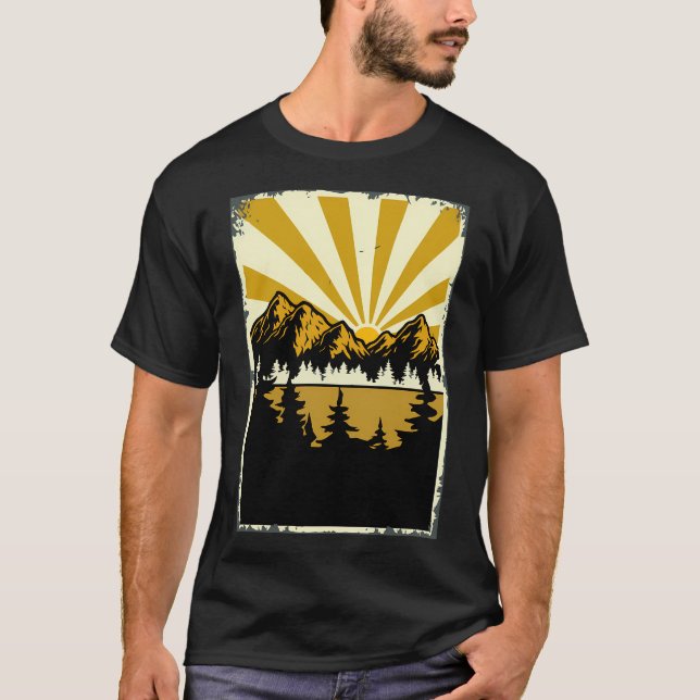 Camiseta Vintage Yellow Mountains (Frente)