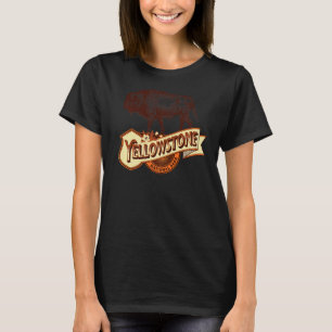 Camiseta Vintage Yellowstone Park Western Bison American Bu