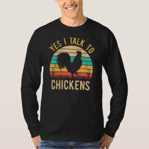 Camiseta Vintage Yep Eu Falo Com Galinhas Engraçadas Fazend