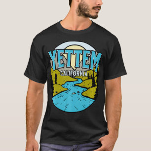 Camiseta Vintage Yettem, Califórnia River Souvenir P