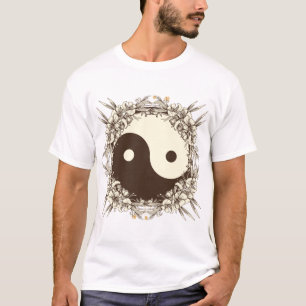 Camiseta Vintage Yin floral Yang