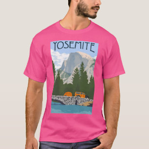 Camiseta Vintage Yosemite Merced River Viagem