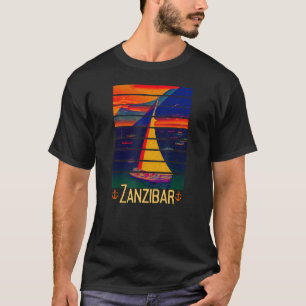 Camiseta Vintage Zanzibar Tanzânia Africa Sunset Weley