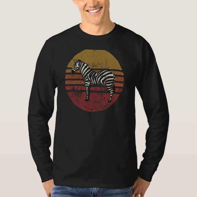 Camiseta Vintage Zebra Retro Style Zebra (Frente)