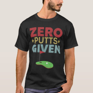 Camiseta Vintage Zero Putts Dado Ao Dia de os pais Engraçad