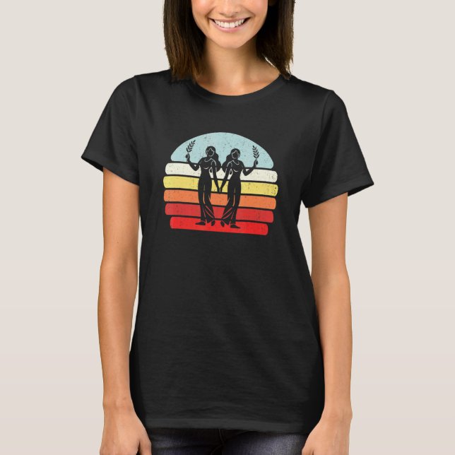 Camiseta Vintage Zodiac - Sinal Gemini (Frente)