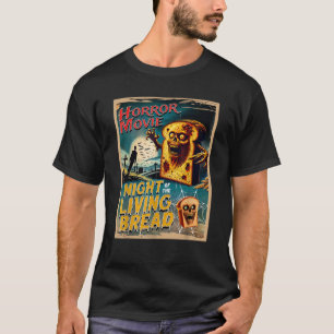 Camiseta Vintage Zombie Horror Filme Poster Noite do Li