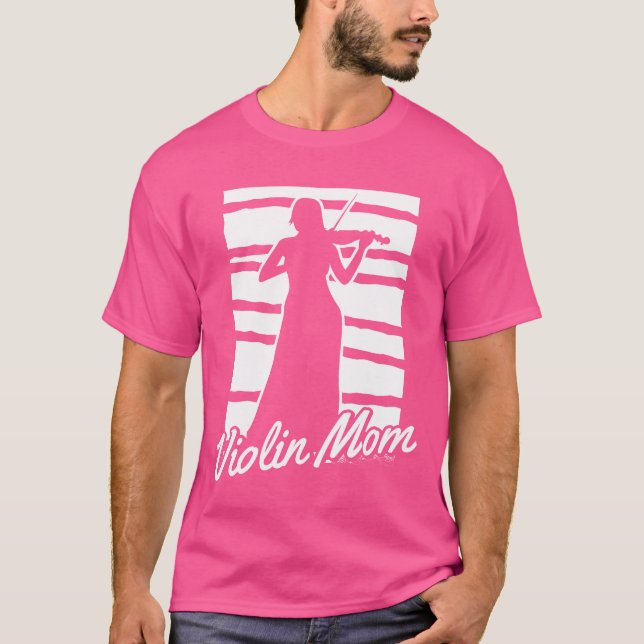 Camiseta Vintagem da Mãe Violinista Violina (Frente)