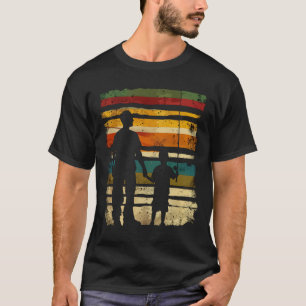 Camiseta Vintagem da pesca do Pai e do Filho