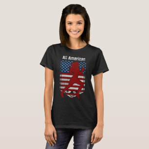 Camiseta Vintagem de campo e trilha All-American