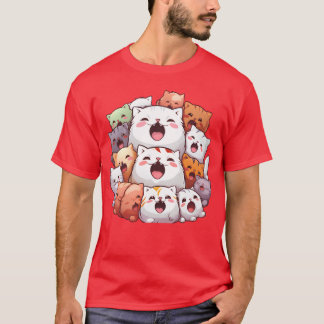 Camiseta Vintagem de gato e amigo